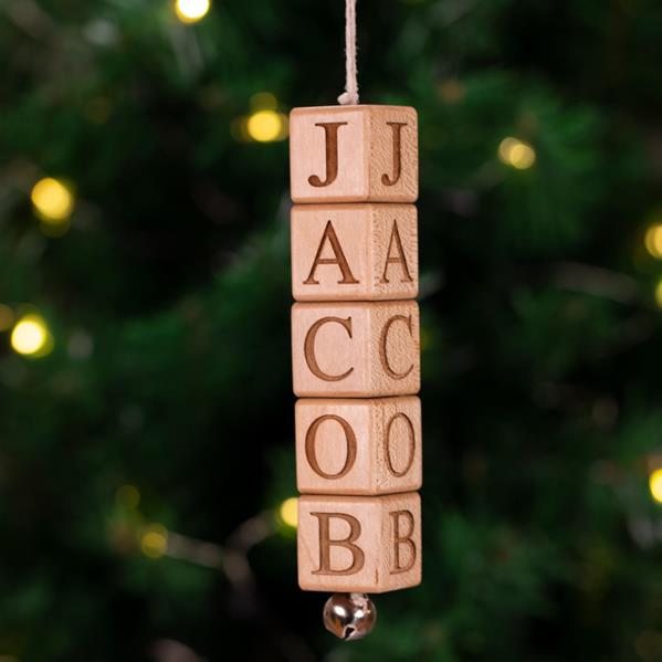 Jingle Block Ornament